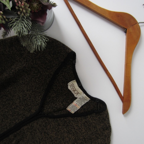 JESSICA M vintage Faux Fur Cardigan - Picture 14 of 14